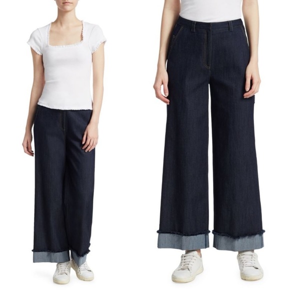 Cinq a Sept Wide Leg Jeans - Picture 1 of 10